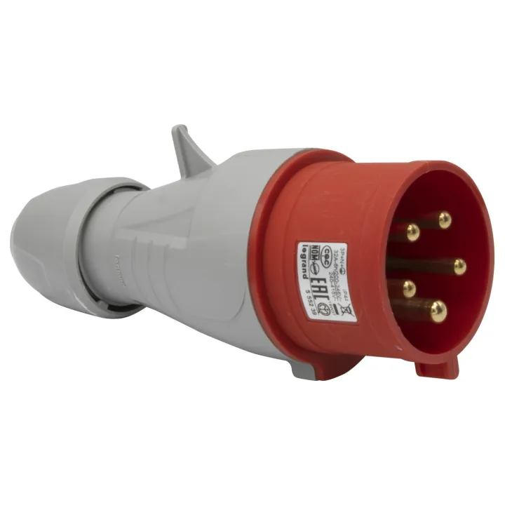 Fiche Mobile Droite P17 Ip44 32A - 380V~ À 415V~ - 3P+N+T