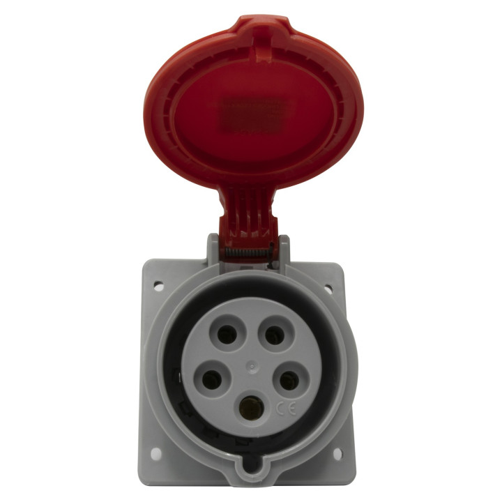 Prise À Entraxes Unifiés Fixe P17 Ip44 32A - 380V~ À 415V~ - 3P+N+T