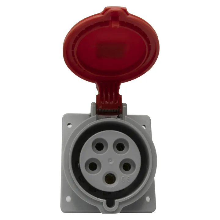 Prise À Entraxes Unifiés Fixe P17 Ip44 32A - 380V~ À 415V~ - 3P+N+T