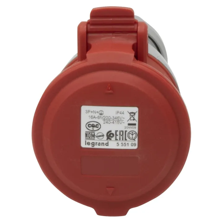 Prise Mobile P17 Ip44 16A - 380V~ À 415V~ - 3P+N+T