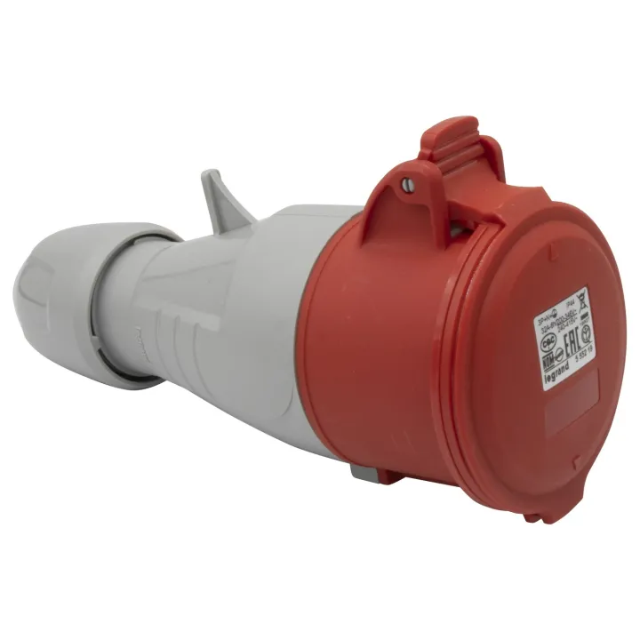 Prise Mobile P17 Ip44 32A - 380V~ À 415V~ - 3P+N+T