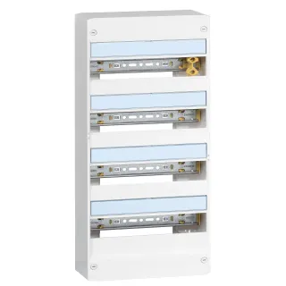 Coffret Drivia 13 Modules 4 Rangées Ip30 Ik05 - Blanc Ral9003