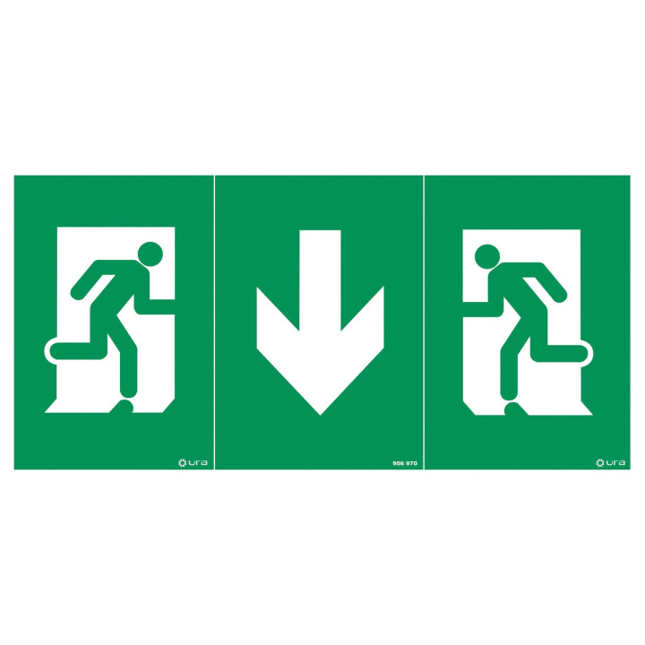 Pictogramme universel autocollant - Évacuation