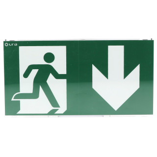 BAES EVACUATION URALIFE V NOIR 45LM-1H SATI CONNECTE MURAL