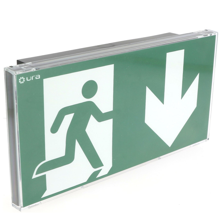 BAES EVACUATION URALIFE V NOIR 45LM-1H SATI CONNECTE MURAL