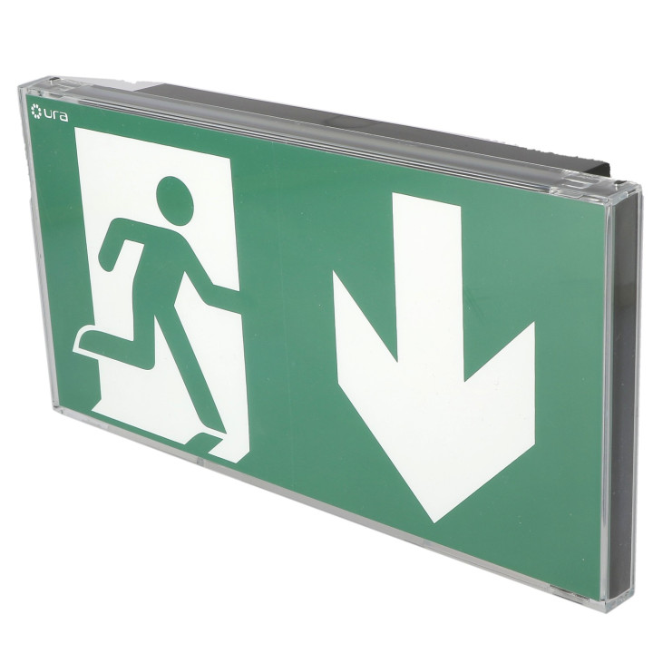 BAES EVACUATION URALIFE V NOIR 45LM-1H SATI CONNECTE MURAL