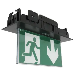 Baes Evacuation Uralife V Noir 45Lm-1H Sati Connecte Plafond