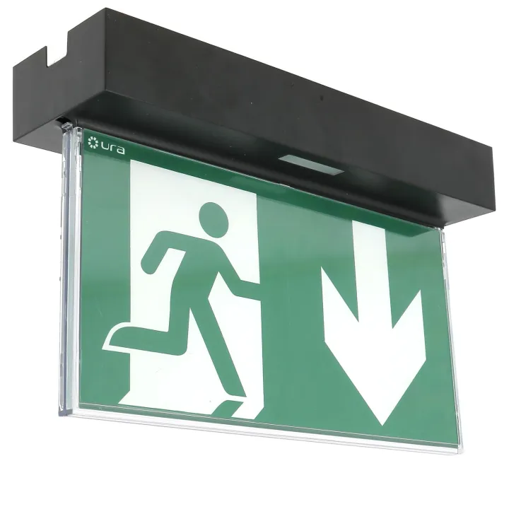 Baes Evacuation Uralife V Noir 45Lm-1H Sati Connecte Plafond