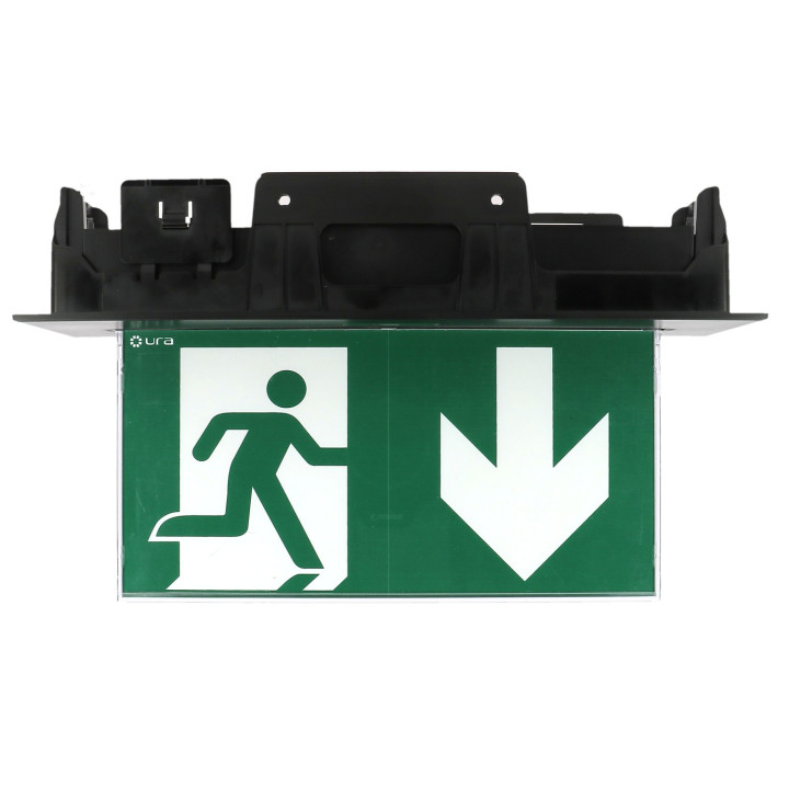 BAES EVACUATION URALIFE V NOIR 45LM-1H SATI CONNECTE PLAFOND