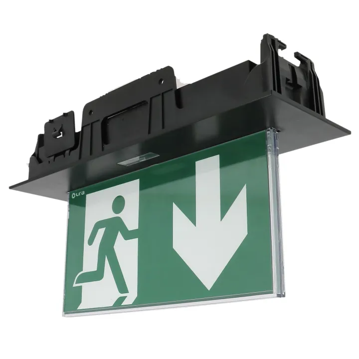 Baes Evacuation Uralife V Noir 45Lm-1H Sati Connecte Plafond