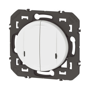 Cde double sans fils pour éclairage/prise dooxie with Netatmo sans plaque blanc