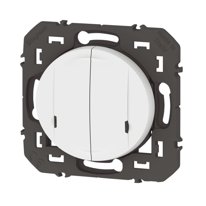 Commande Double Sans Fils Pour Éclairage/Prise Dooxie With Netatmo Sans Plaque Blanc