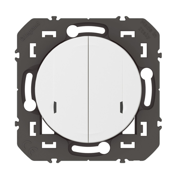 Commande Double Sans Fils Pour Éclairage/Prise Dooxie With Netatmo Sans Plaque Blanc