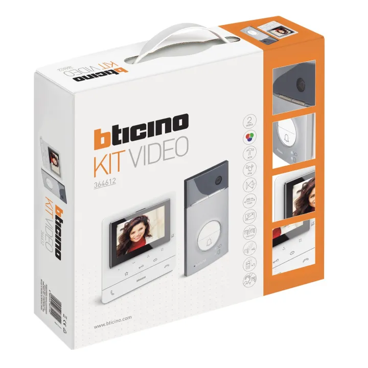 Kit Classe 100 Évolué Vidéo Couleur Finition Blanc Avec Platine Linea 3000 Gris