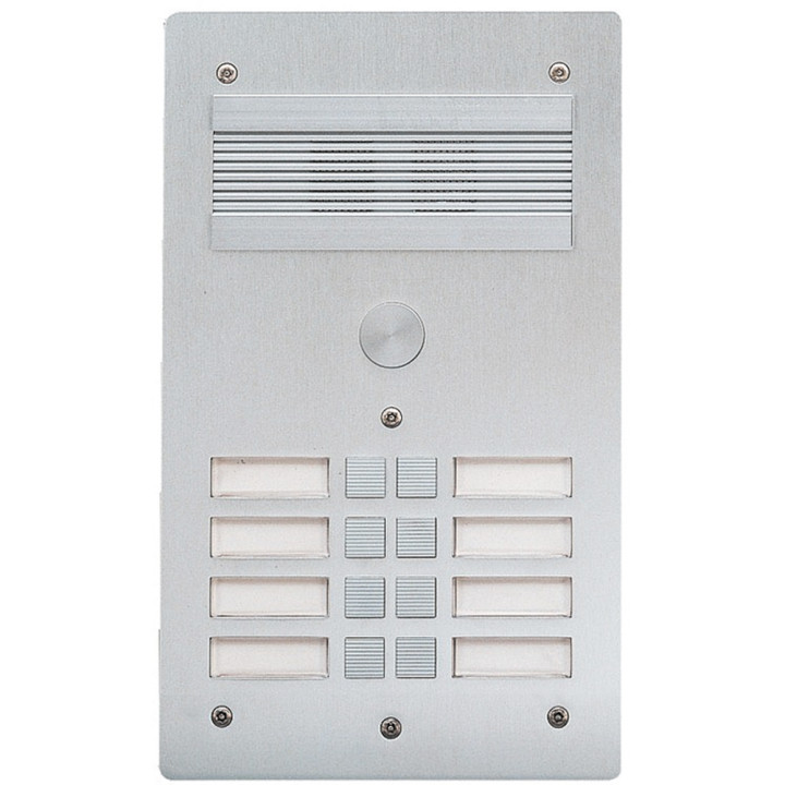 Platine De Rue Série 300 Audio Façade Alu 4Mm 8 Appels