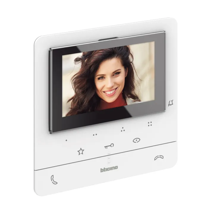 Poste Intérieur Écran 5Pouces Classe 100 Evolué + Boucle Inductive - Blanc