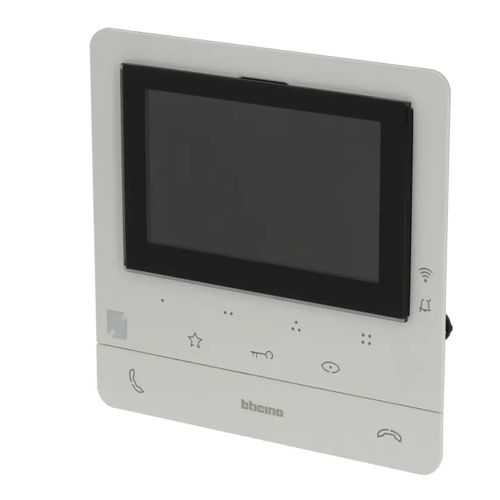 Poste Intérieur Écran 5Pouces Classe 100X Connecté + Boucle Inductive - Blanc