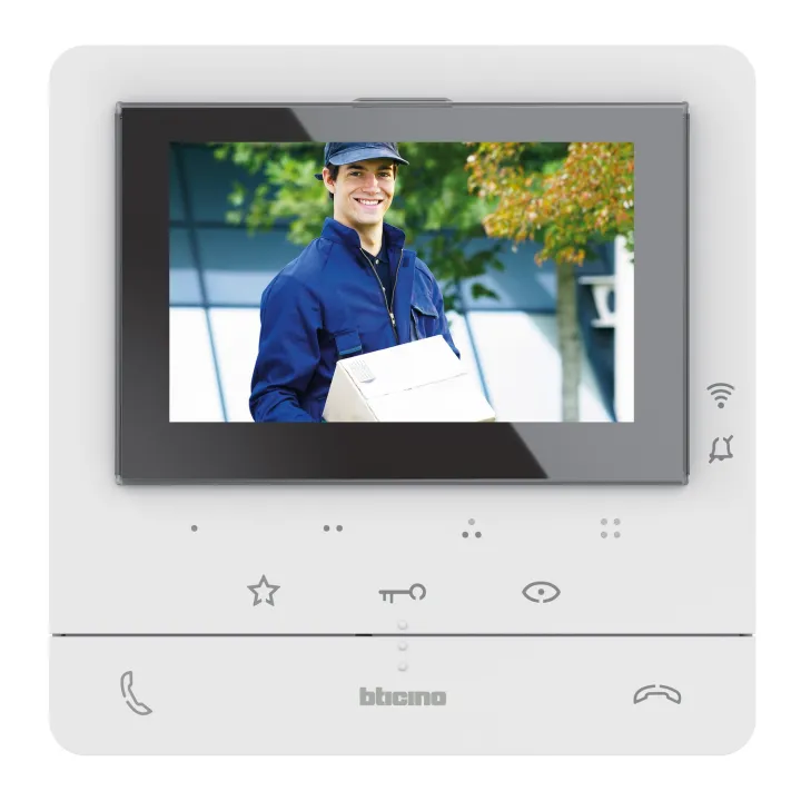 Poste Intérieur Écran 5Pouces Classe 100X Connecté + Boucle Inductive - Blanc