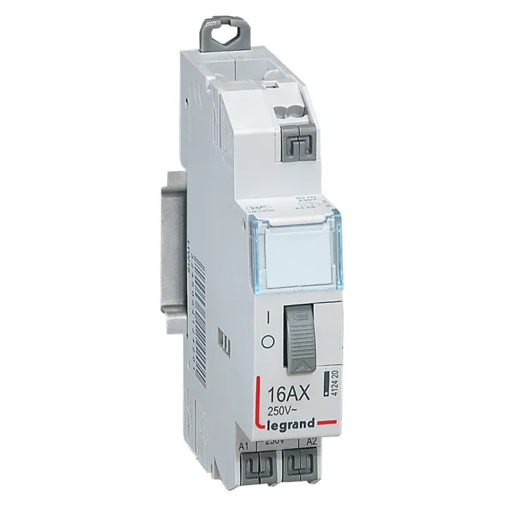 Télérupteur Standard À Bornes Auto 230V~- 1P - 250V~~ - 16A - 1F - 1 Module
