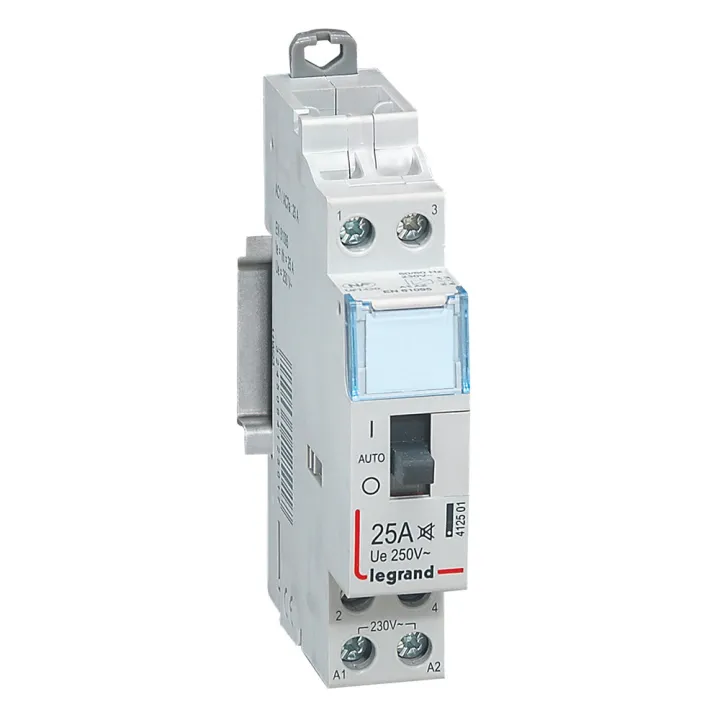 Contacteur Domestique Cx³ Silencieux Bobine 230V~ -2P 250V~ 25A 2F - 1 Module