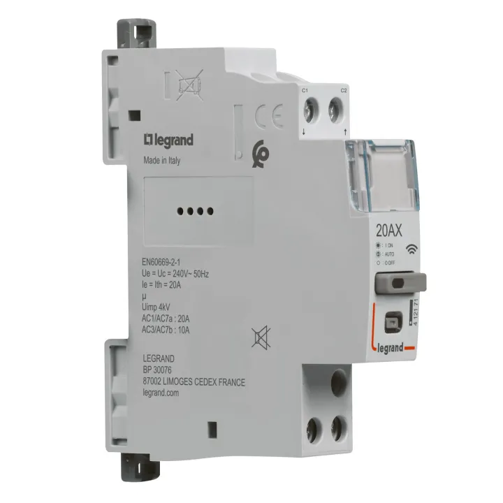 Contacteur Connecté Drivia With Netatmo Multifonction 1P 20Ax 230V~- 1 Module
