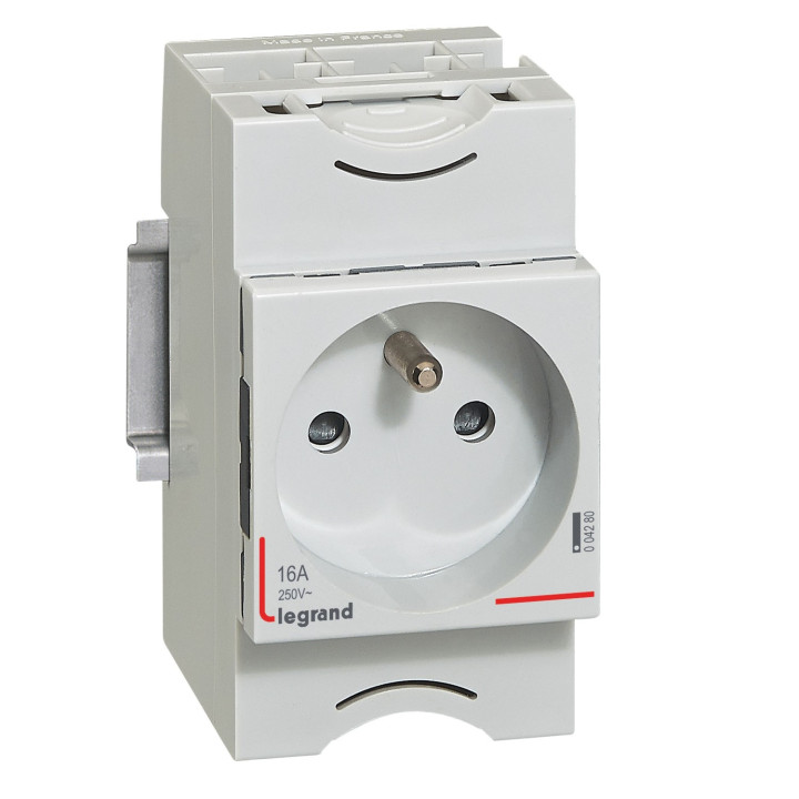 Prise De Courant Modulaire 10A À 16A 250V~ - 2P+T À Éclips - 2,5 Modules