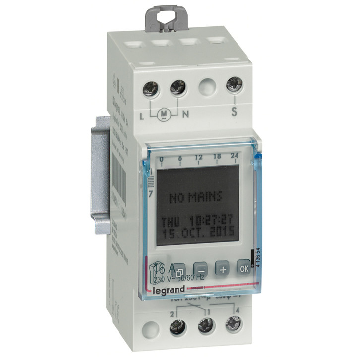 Interrupteur Horaire Digital Program Illumination Ext - 1 Sortie 16A 250V~