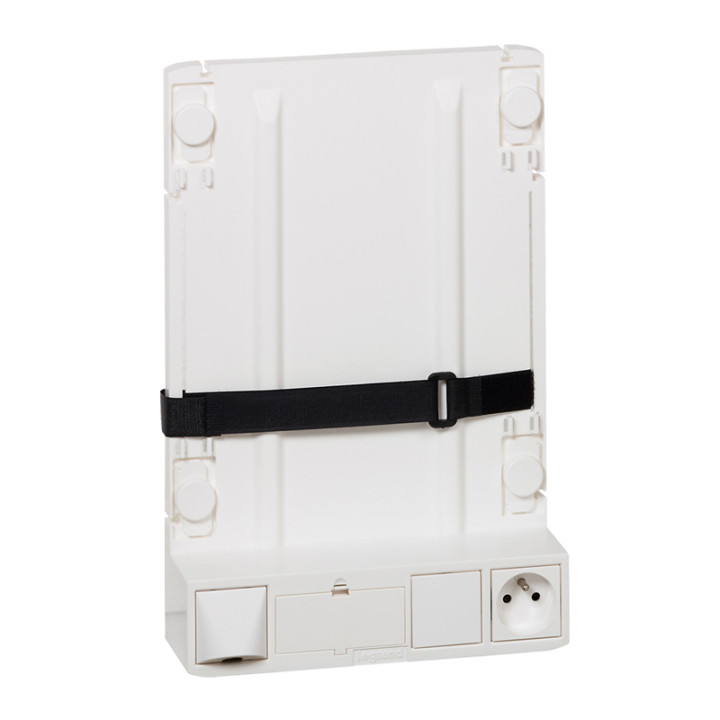 Support Box Opérateur Adsl/Fibre Avec 1X2P+T + 4 Cordons De Liaison Box/Coffret