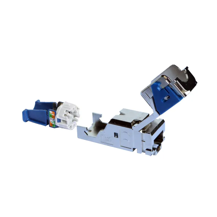 Connecteur Rj45 Blindé Cat.6 Stp - Pour Coffret De Communication À Équiper