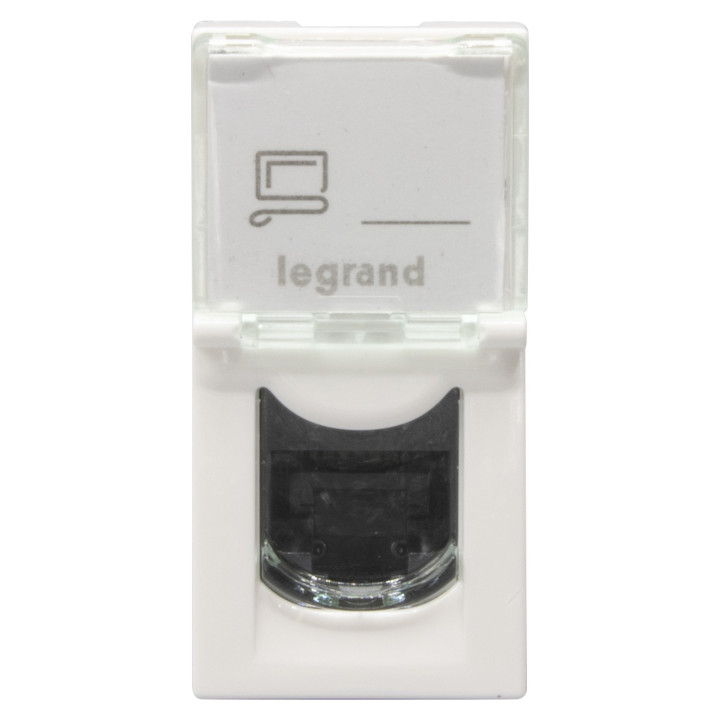 Prise Rj45 Catégorie 6 Utp Mosaic 1 Module - Blanc