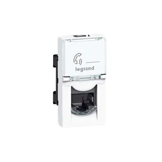 Prise Rj45 Catégorie 6 Ftp Mosaic 1 Module - Blanc