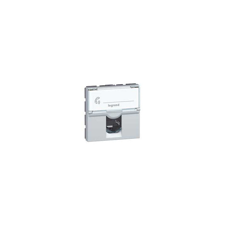 Prise Rj45 Catégorie5E Ftp Mosaic 2 Modules - Alu
