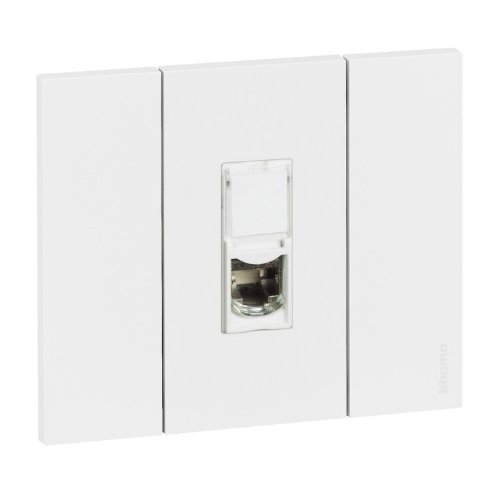 Prise Rj45 Blindée Cat.6A Stp Living Now 1 Module - Blanc