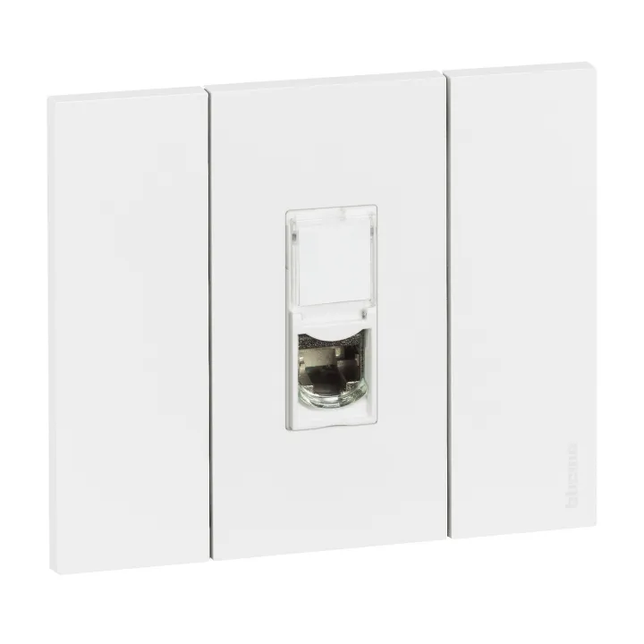 Prise Rj45 Blindée Cat.6A Stp Living Now 1 Module - Blanc