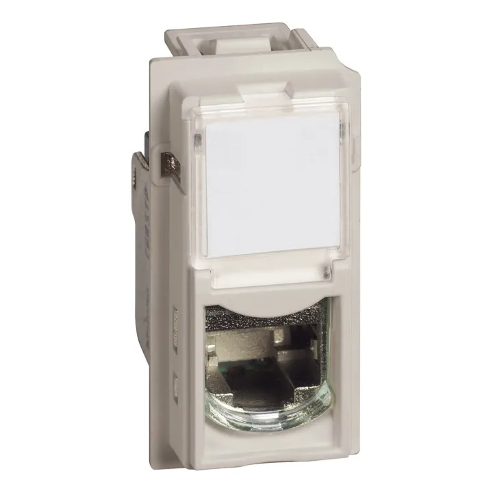 Prise Rj45 Blindée Cat.6 Stp Living Now 1 Module - Sable