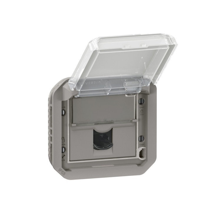 Prise Rj45 Catégorie 6 Ftp Plexo Composable Gris