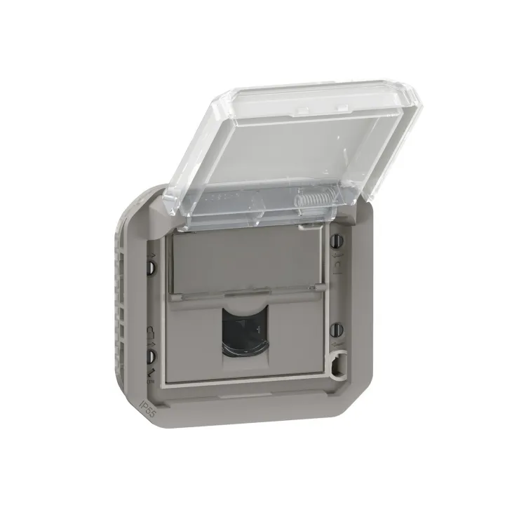 Prise Rj45 Catégorie 6 Ftp Plexo Composable Gris