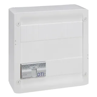 Coffret Multimédia Basique Avec Brassage - Équipé Et Précâblé 4 Prises Rj45