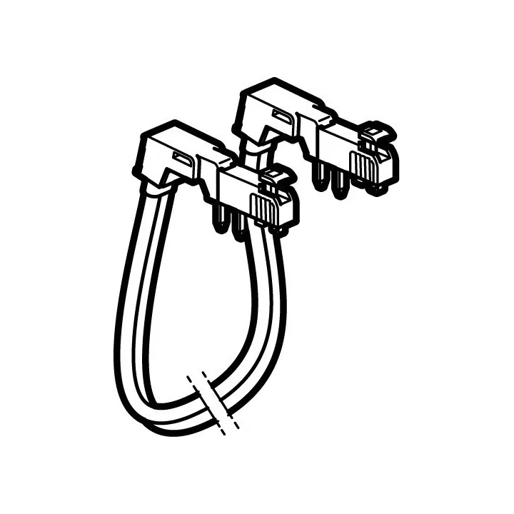 Cordon De Repiquage Entre 2 Rangées Disjoncteur 1P+N Connexion Automatique 2X10Mm²