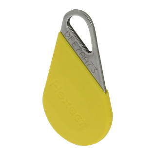 Badge de proximité Mifare 13,56 MHz pour contrôle d'accès VIGIK® - jaune