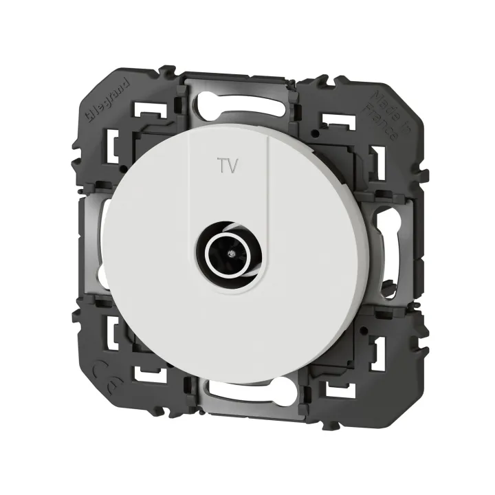Prise Tv Simple Étoile Blindée Dooxie Finition Blanc