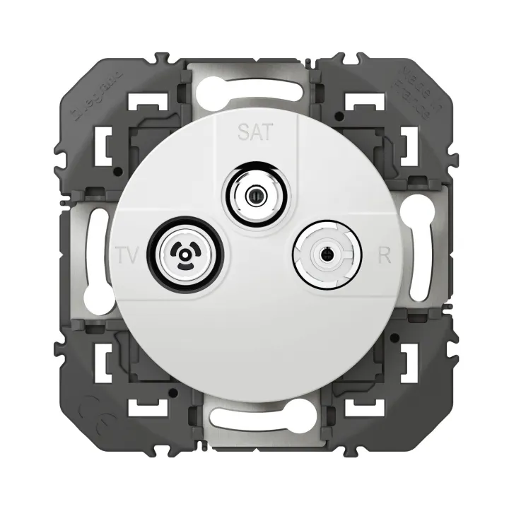 Prise Tv-R-Sat 1 Câble Dooxie Finition Blanc