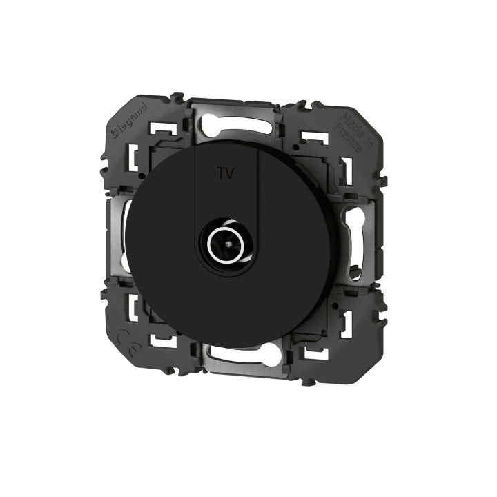 Prise Tv Simple Étoile Blindée Dooxie - Noir