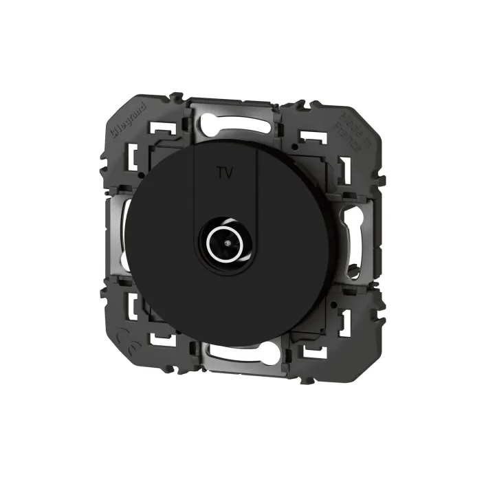 Prise Tv Simple Étoile Blindée Dooxie - Noir