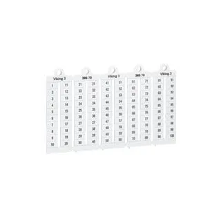 Plaque Repères Lecture Verticale -Bloc De Jonct Viking3 Pas 5Mm + Chiffres 1-100