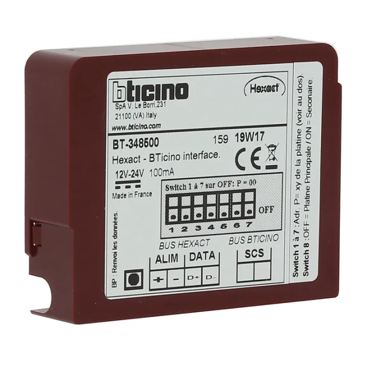 Interface De Communication Portiers Bticino Et Contrôle D'Accès Vigik® Hexact