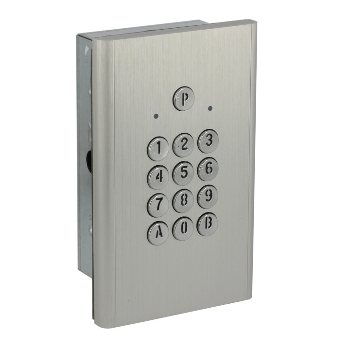 Clavier Codé Compact 2 Relais Finition Argent