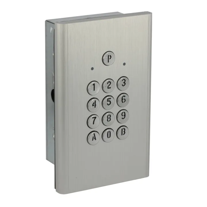 Clavier Codé Compact 2 Relais Finition Argent