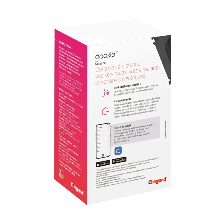 Pack De Démarrage Connecté Dooxie With Netatmo Sans Plaque Blanc