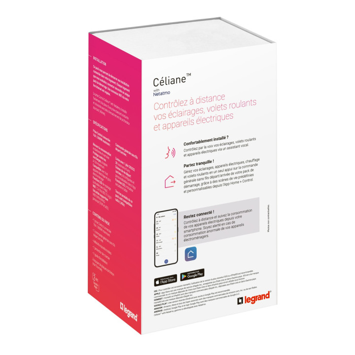 Pack de démarrage Céliane with Netatmo pour installation connectée - Noir